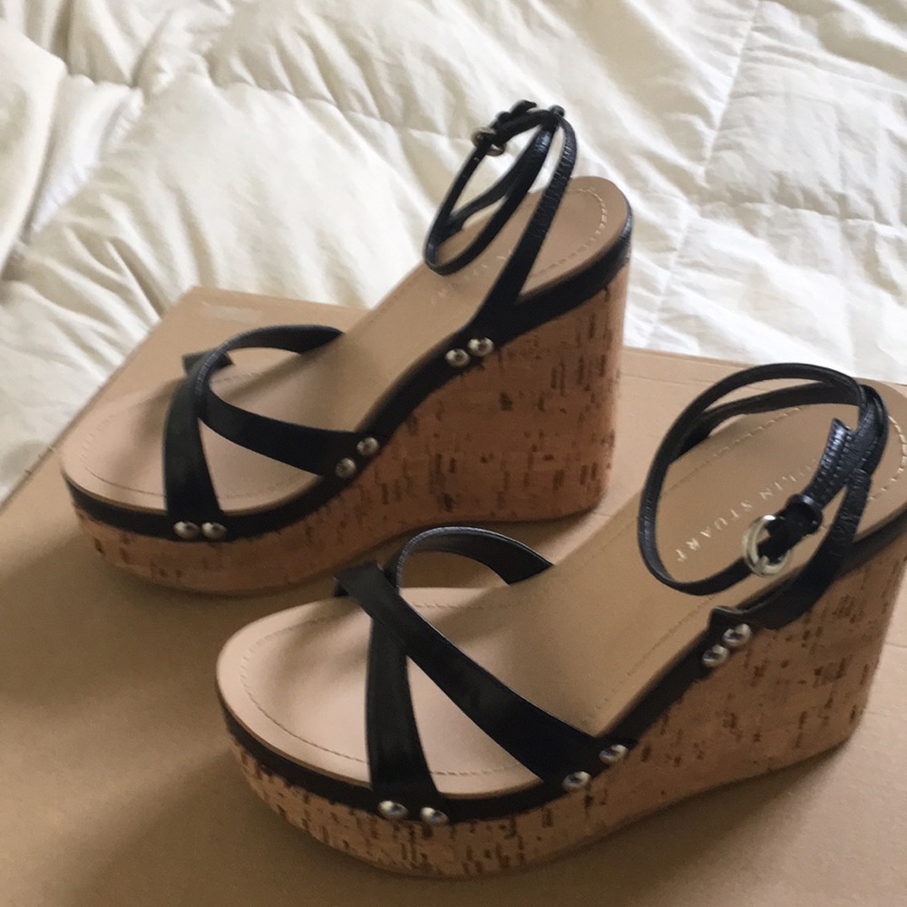 Colin Stuart Wedge Sandal In Size 7.5 - image 2